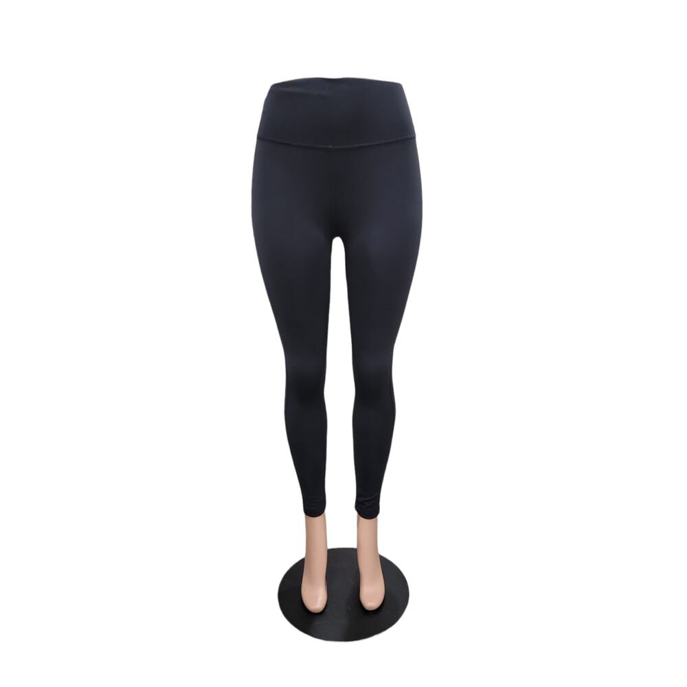 Outdoor Voices Leggings Women's Size Small‎ Solid Black Gym Workout Athleisure